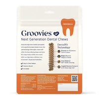 Groovies Dog Dental Chews - 6oz Bag
