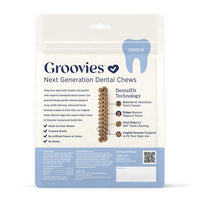 Groovies Senior Dog Dental Chews - 6oz Bag