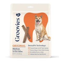 Groovies Dog Dental Chews - 12oz Bag