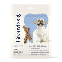 Groovies Senior Dog Dental Chews - 6oz Bag