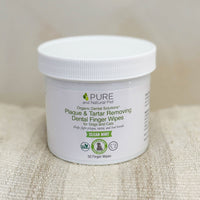 Pure & Natural Pet Dental Finger Wipes - Organic Pet Dental Care